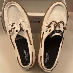Sperry Men's White Boat Shoes